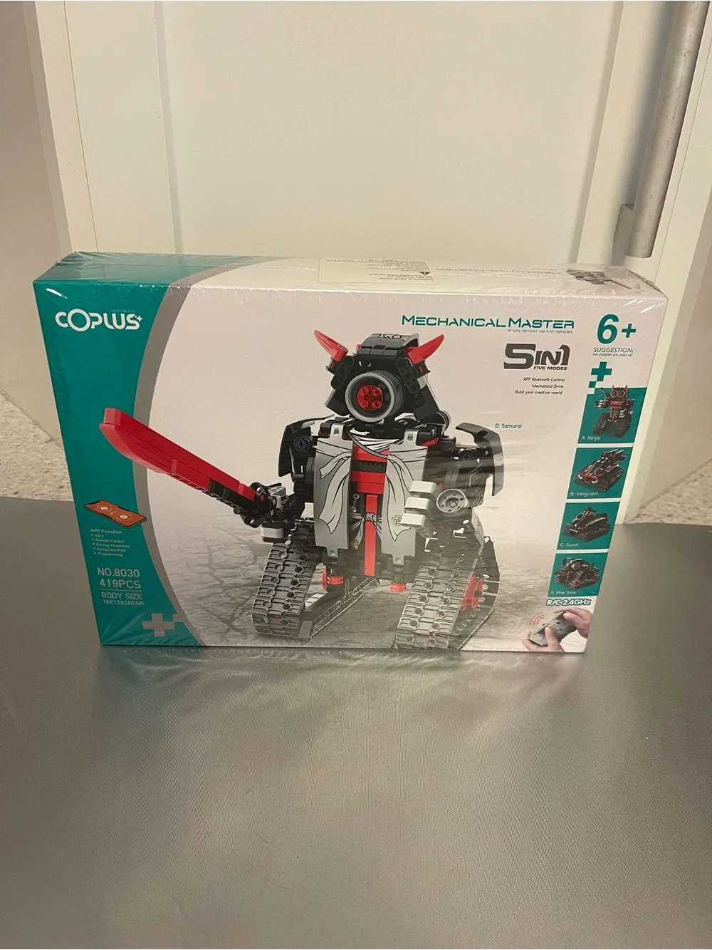5 in 1 STEM Robot Building Kit App & Remote Control Samurai/Ninja Go Blocks NEW